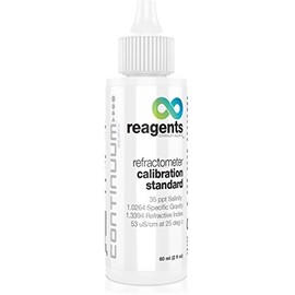 Continuum Reagents Refractometer Calibration Standard – Seawater Reference for Calibration of Density Measuring Equipment, 60 ml