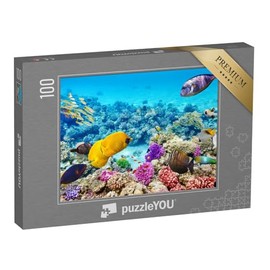 puzzleYOU: Puzzle 100 Pieces "Wonderful and Beautiful Underwater World with Corals and Tropical Fish"