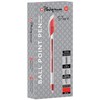 Platignum S-Tixx Red Ballpoint Pen [Pack of 12] Soft Grip