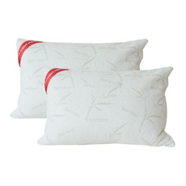 Sacred Thread Memory Foam Pillow, Adjustable Firmness, Soft, Aloe Infused - Cooling Bed Pillows for Sleeping - Back, Stomach, Side Sleeper - Rayon Cover, Machine Washable