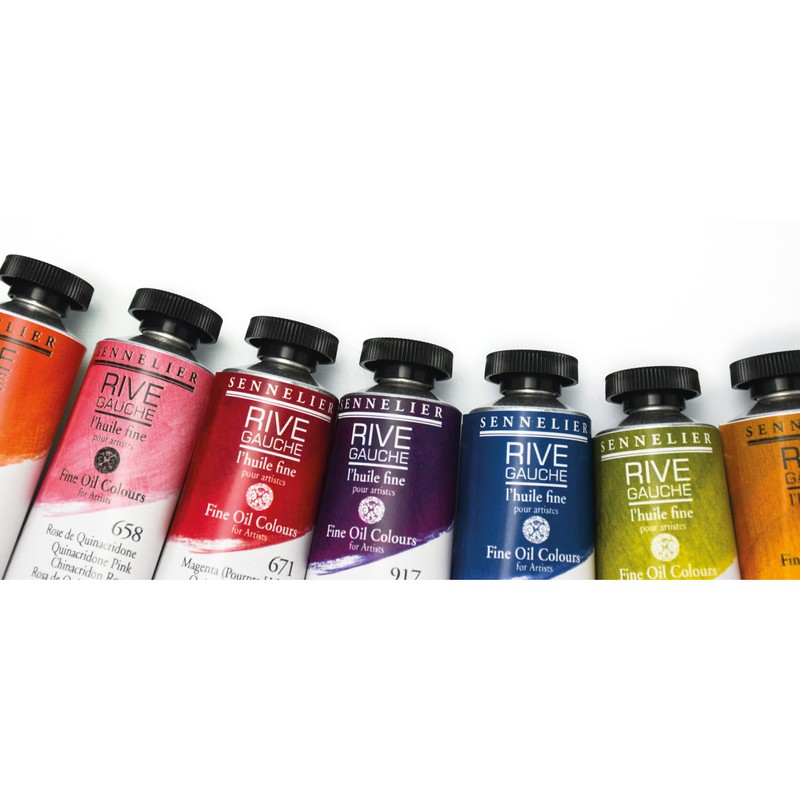 Sennelier Rive Gauche Oil Paint 200 ml, Quinacridone Pink