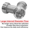 Joywayus Brass Nickel Plating 3/4" GHT Male Y Shaped Connector