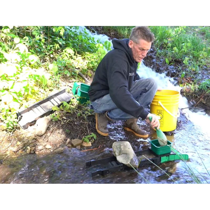 53" Sluice Box Compact Gold Panning Kit | Crevice Tools