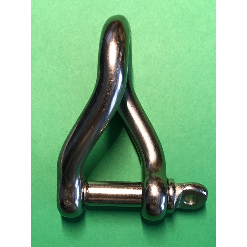 Stainless Steel 316 Twist Shackle 1/2" (12mm) Marine Grade