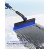SEAAES 33 Inch Snow Brush and Ice Scraper for Car