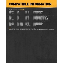 Drilled and Slotted Front Kit Brake Rotors Ceramic Brake Pads for Honda 1990-1992 1996-2000 Civic 1.6L, 1990-1995 Civic 1.5L, 1994-1997 Civic del Sol 1.6L, 1993 Civic del Sol, (9.42”, 239.5mm)