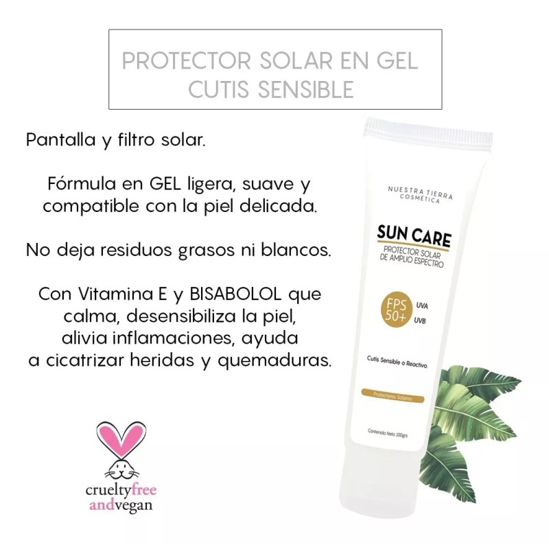 Nuestra Tierra Cosmética Ancestral Protector Solar En Gel Para Cutis