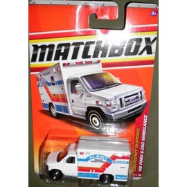 2011 MATCHBOX EMERGENCY RESPONSE WHITE ALERT FIRST RESPONSE AMBULANCE 54 OF 100 '08 FORD E-350 AMBULANCE