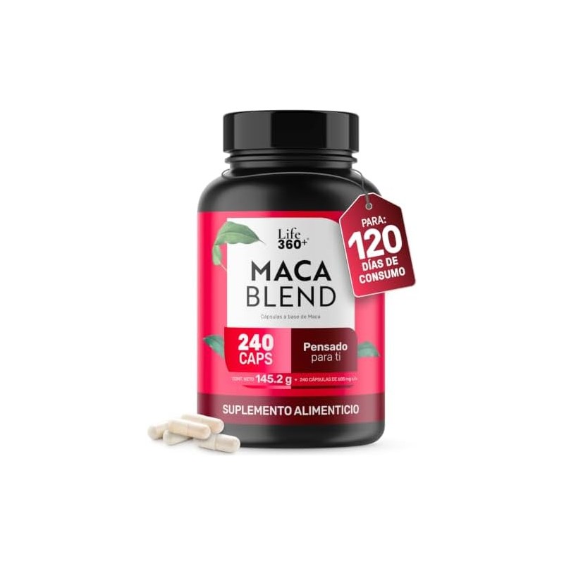 LIFE 360 Maca Blend (Maca Negra, Amarilla y Roja) 240