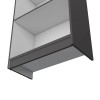 Vinton Matt Gray/White Bookcase with Spacious Tier-Shelving Designcolor: as Pic