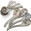 Cididu 8 Pcs Asian Ceramic Soup Spoons, Japanese Ramen Spoon