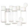 Chica and Jo 2oz Clear Plastic Empty Squeeze Bottles with