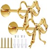 2Pcs Metal Bow Curtain Fixers, Curtain Holdbacks Gold Bow Decorations