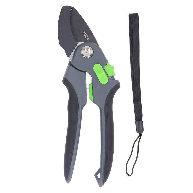 Ratchet Pruning Shears Heavy Duty Gardening Tool Tree Trimming Bypass
