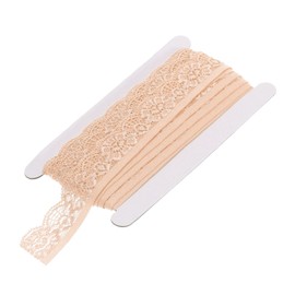 sourcing map Lace Trim Vintage Crochet 0.98" x 10yards Light Shrimp Color Stretch Lace Ribbon for DIY Scrapbooking Clothes Fabric Wedding Decoration Gift Wrap