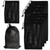 10 Pcs Mesh Drawstring Bag, Mesh Drawstring Bags with Cord
