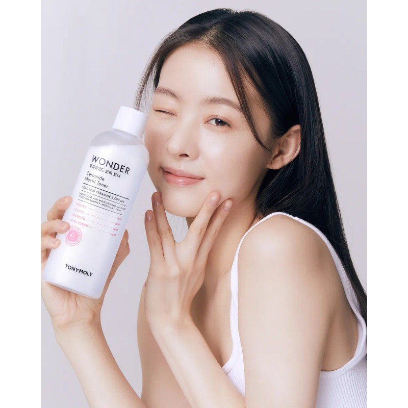 Tonymoly Wonder Ceramide Mocchi toner, refuerza barrera e hidrata piel