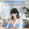 Antifaz para Dormir con Audifonos y Contorno 3D, Blackout y