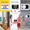 3 Colors Extra Large Impaired Vision Digital Clock with Day