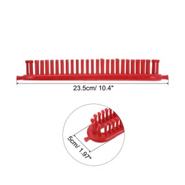 PATIKIL 52 Hooks 26cm Knitting Loom Machines Kit, Dense Teeth Darning Weave Tool with Accessories for Scarf Sweater Shawl Blankets Mending Weaving Stitching, Red