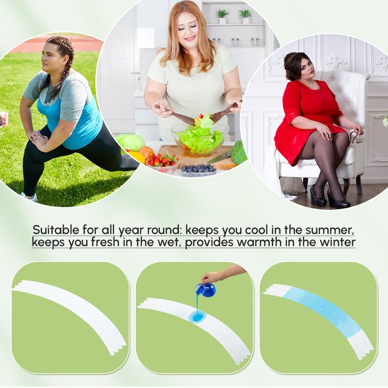 Neer 100 Pcs Tummy Liners for Sweat White Thin Cotton