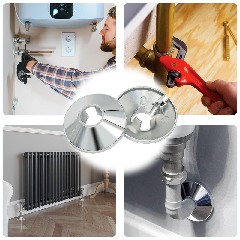 6 Pieces Single Hole Covers Pipe Covers Single Heater Pipes