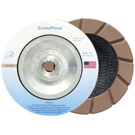 Concrete Grinding Wheel 5" Ceramic Diamond Cup Wheel for Floor Grinding, 400# Dry Edge Polishing Discs Fits Angle Grinder, 5/8"-11