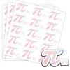 240Pcs π Symbol Decorations Scientific Labels Pi Day Commemorative Celebration