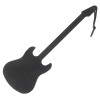 Streamline Guitar Shaped Spatula Bottle Opener Silicone Rubber Mom Kitchen