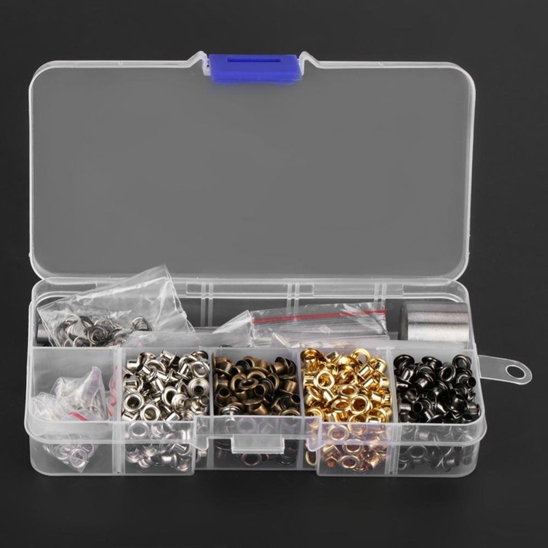Grommet Kit 5mm x 220pcs/3mm x 420pcs,Grommet Setting Tool Metal