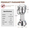LEEVOT Grain Mill 150g Commercial Spice Grinder Electric 650W Stainless