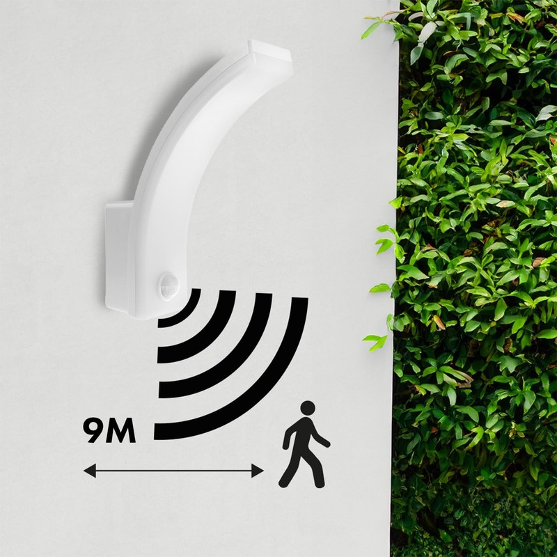 Maclean Motion Sensor LED lamp, PIR Motion Sensor, White, 20W,