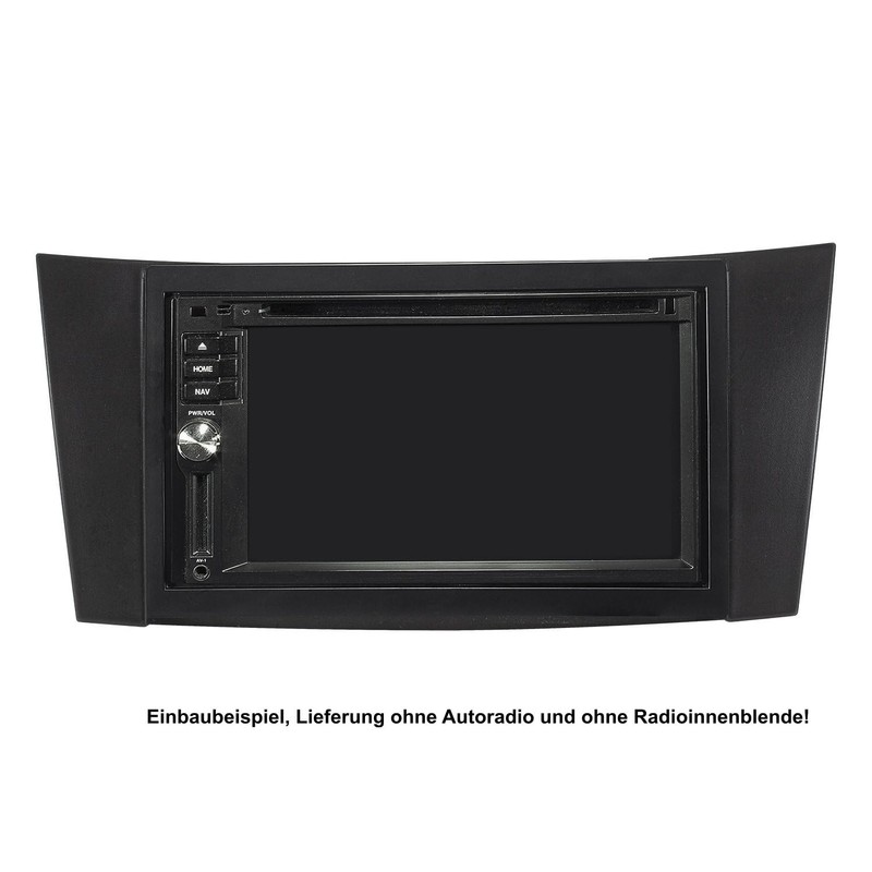 tomzz Audio 2434-026 Double DIN Radio Faceplate Compatible with Mercedes