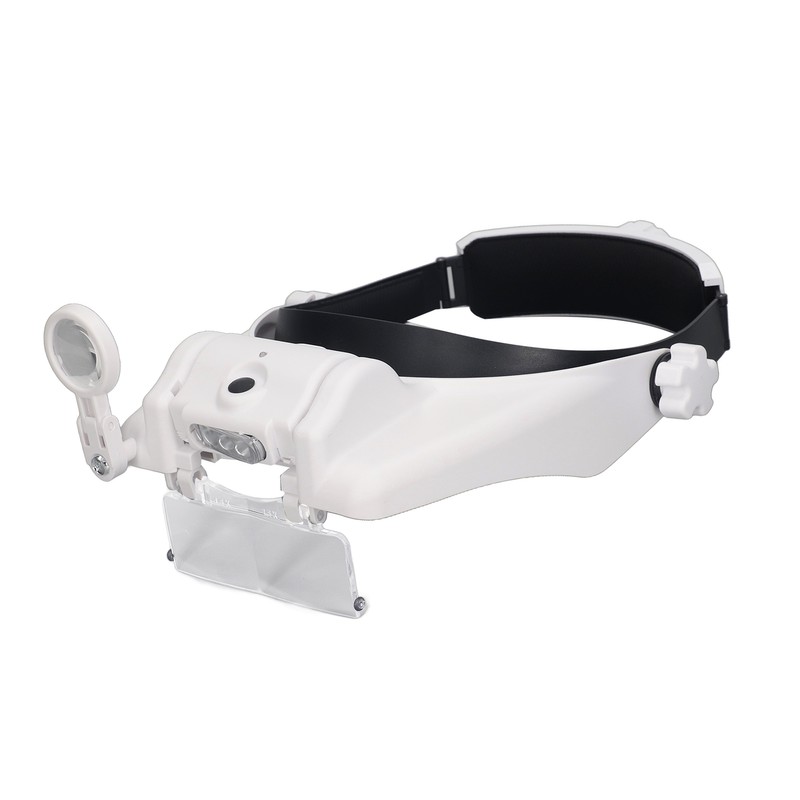 Head Magnifier Rechargeable Magnifying Glasses LED with 4pcs Eyeglass for