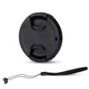 JJC 49mm Front Lens Cap Cover + Elastic Anti-Loss Cap