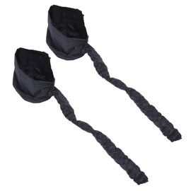 IWOWHERO 2Pcs Elastic Hair Care Caps Durable Steamer Hats for Deep Conditioning Versatile Hair Styling Black for Home Use