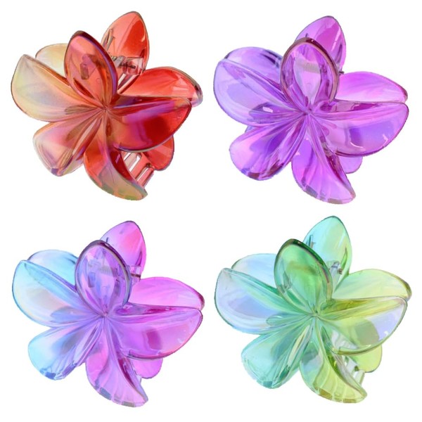 6 Pieces Large 8cm Assorted Two Tone Translucent Shiny Double