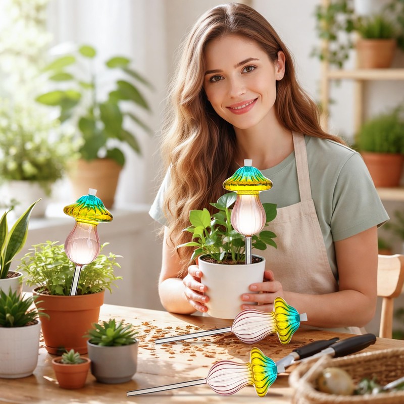 11 oz Large Plant Watering Globes, Glass Self Watering Globes,