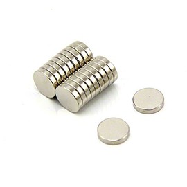 10mm dia x 2mm thick Ultra High Performance N52 Neodymium Magnet - 1.6kg Pull ( Pack of 20 )