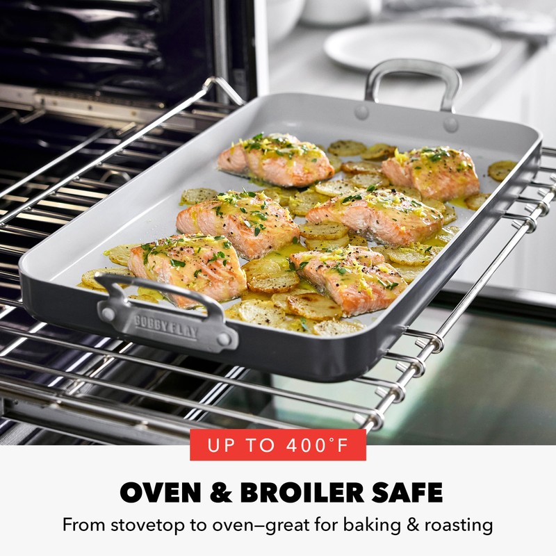 GreenPan x Bobby Flay 18" x 11" Nonstick Double Burner