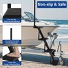 Neorexon Boat Trailer Steps 4 Step w/Anti-Slip Mat & Handrail,