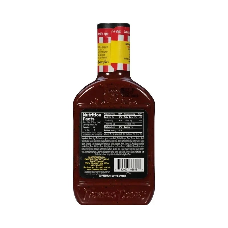 Famous Dave's Devil's Spit BBQ Sauce, 8 Pack - 19