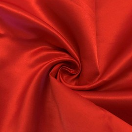 Fabric Collections Inc. Matte Satin (Peau de Soie) Duchess Satin Fabric for Bridesmaid Dresses, 58/60" Wide, Sold by The Yard (5 yard,Red)