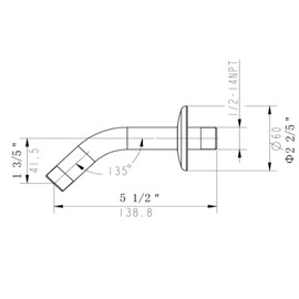 Design House 815274 Shower Arm with Escutcheon, Oil Rubbed Bronze