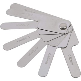 Htppzjr Dental Orthodontic Interproximal Enamel Reduction Stainless Steel Ipr Gauge Ruler 0.1-0.5 Mm, Metric and Imperial Measuring Tool
