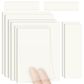 500 Sheets Transparent Sticky Notes, 10 Packs Transparent Sticky Notes Set, Three Sizes Transparent Notes for Reading, Learning, School and Office, it (300)