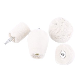 4pcs Cotton Polishing Buffing Pad Mop Wheel Various Shape for Automobile Motorcycle