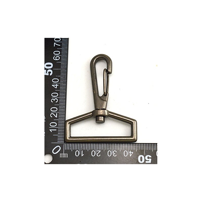 Wuuycoky 1.5" Inner Diameter D Ring Gun Color Lobster Clasps