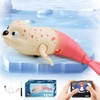 LAFALA Pool Toys Amphibious Remote Control Seal 2.4Ghz Rechargeable Battery