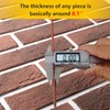 Zoeteoz 100 Pcs Vintage Red Faux Thin Brick 3D Wall